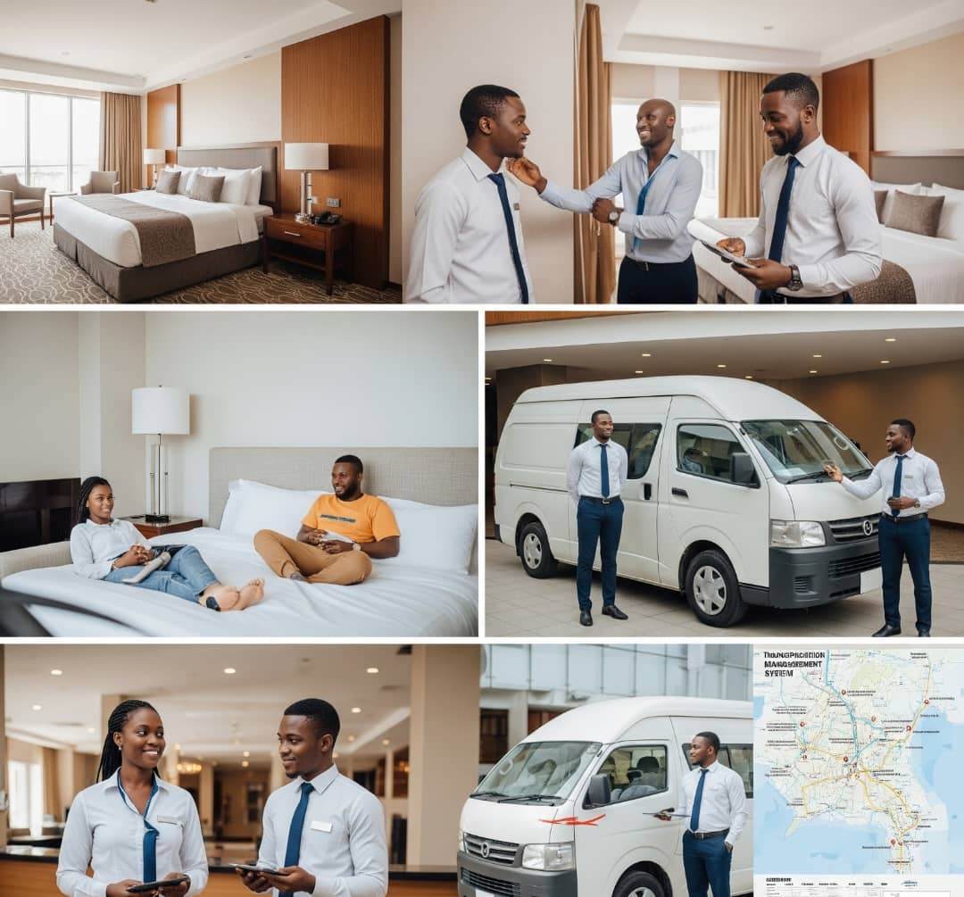 Modern hotel room in Nigeria